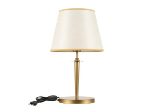 Lámpara de mesa de metal «Milano» - 31 x 31 cm - Beige