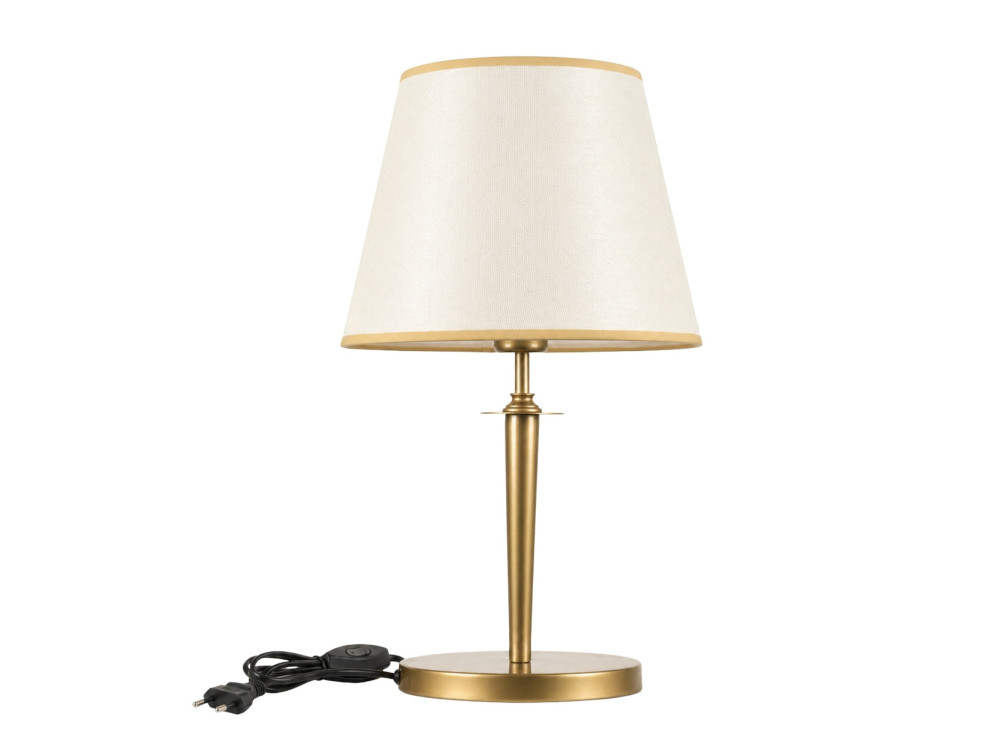 Lámpara de mesa de metal «Milano» - 31 x 31 cm - Beige