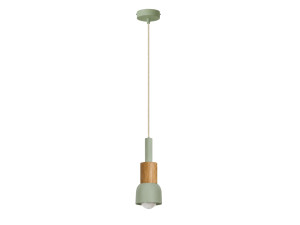 Lámpara colgante de metal «Elwood» - 10 x 25 cm - Verde