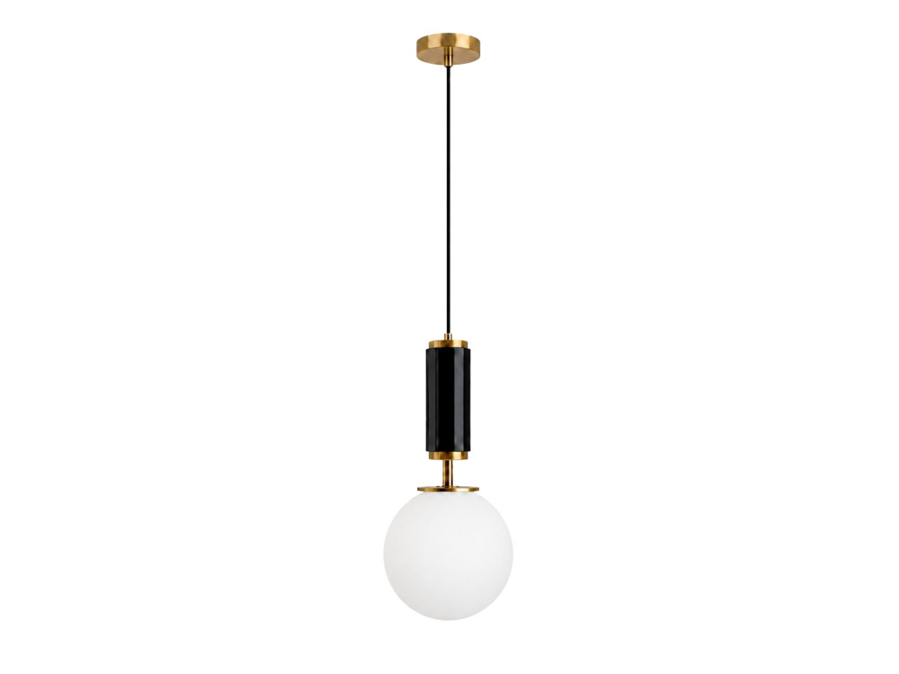 Lámpara colgante de metal «Moira» - 15 x 15 x 120 cm - Negro