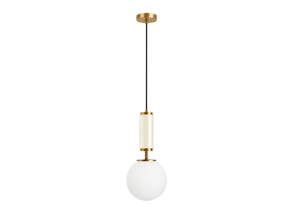 Lámpara colgante de metal «Moira» - 15 x 15 x 120 cm - Beige