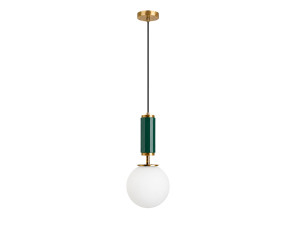 Lámpara colgante de metal «Moira» - 15 x 15 x 120 cm - Verde