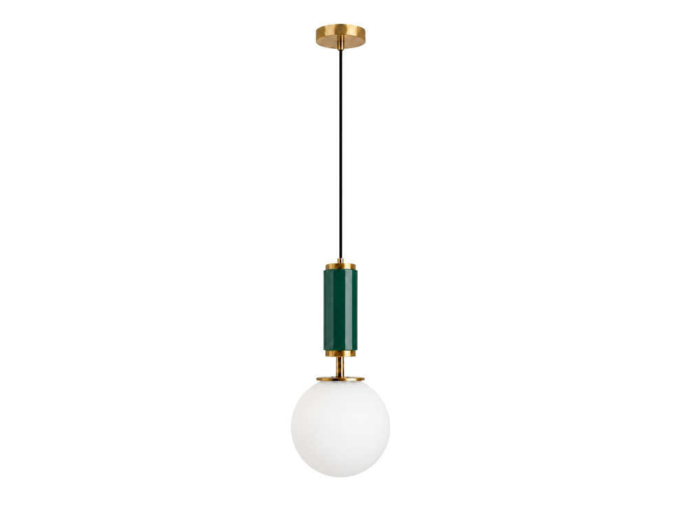 Lámpara colgante de metal «Moira» - 15 x 15 x 120 cm - Verde