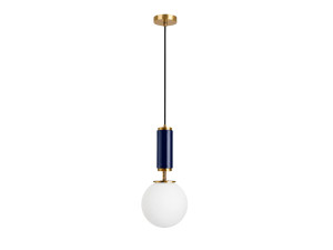 Lámpara colgante de metal «Moira» - 15 x 15 x 120 cm - Azul