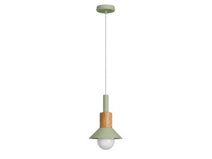 Lámpara colgante de metal «Elwood» - 14 x 26 cm - Verde