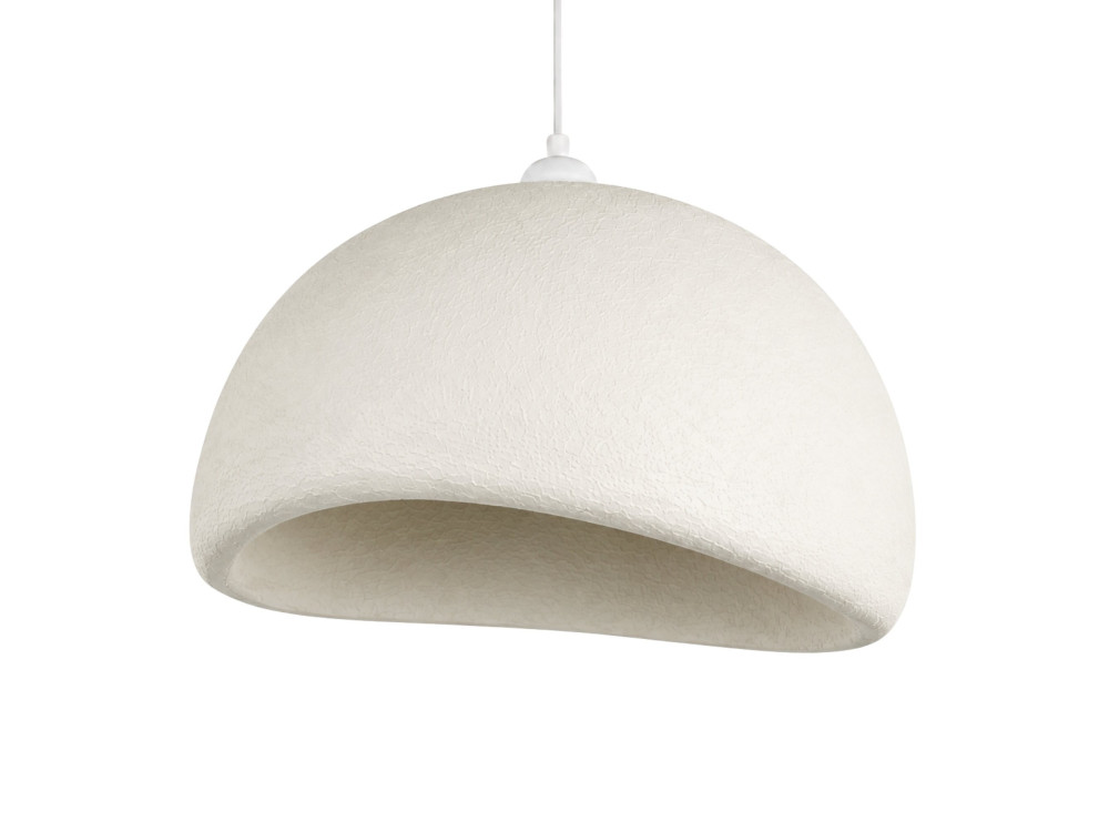 Lámpara colgante de metal «Beta» - 50 x 40 cm - Blanca