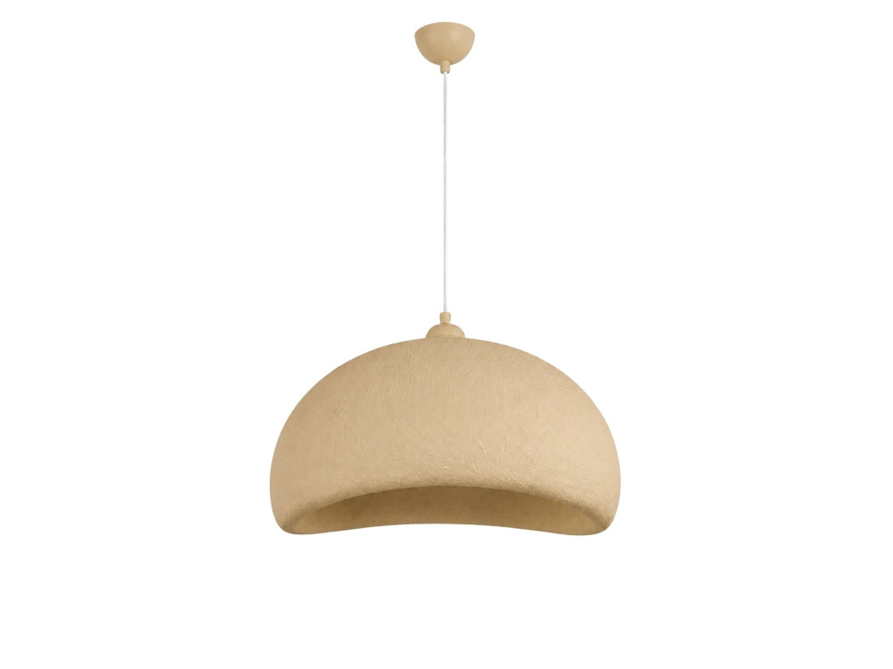 Lámpara colgante de metal «Beta» - 40 x 32 cm - Beige