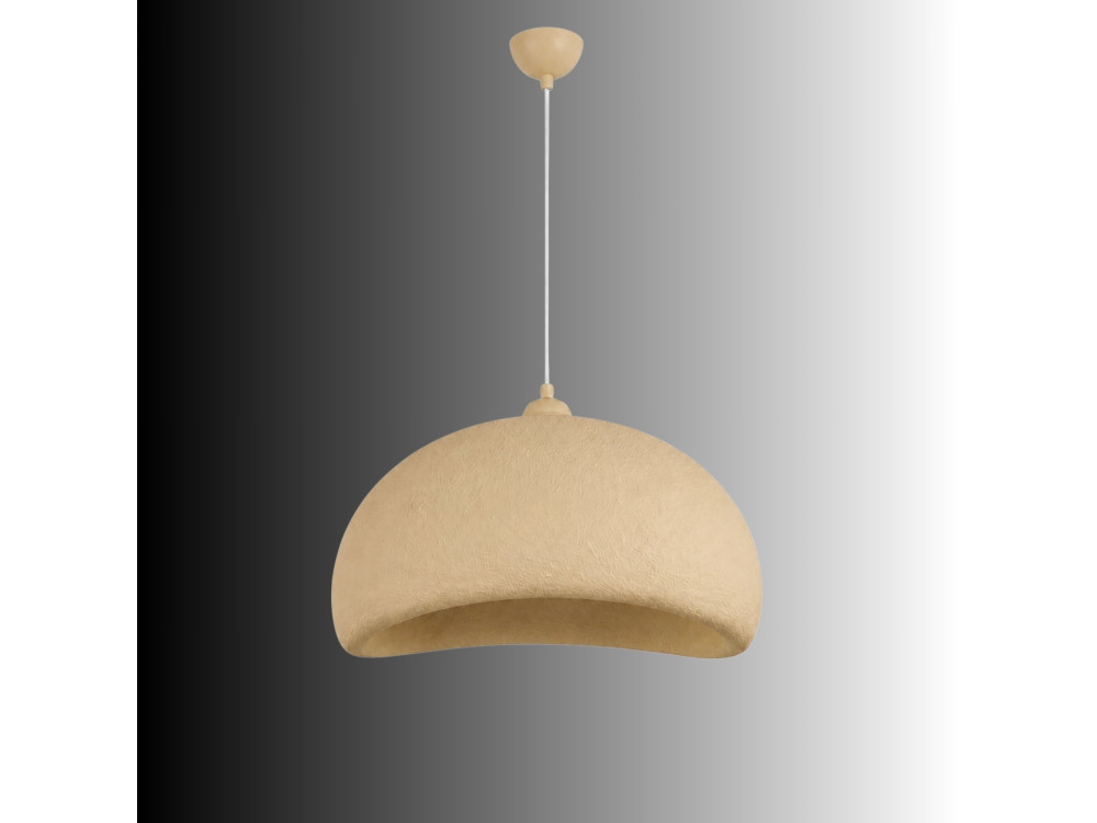 Lámpara colgante de metal «Beta» - 40 x 32 cm - Beige