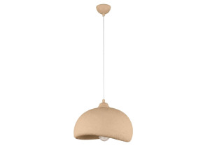 Lámpara colgante de metal «Beta» - 30 x 24 cm - Beige