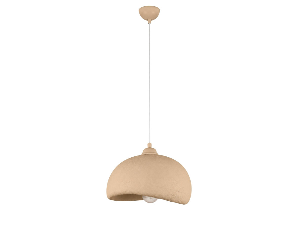 Lámpara colgante de metal «Beta» - 30 x 24 cm - Beige