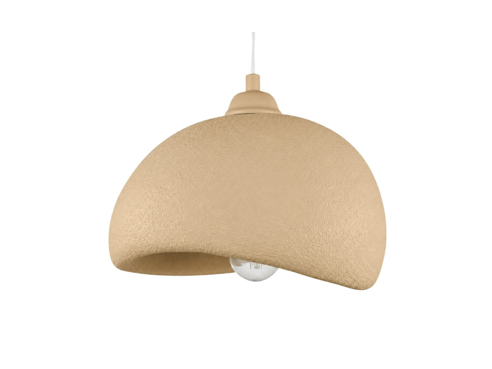 Lámpara colgante de metal «Beta» - 30 x 24 cm - Beige