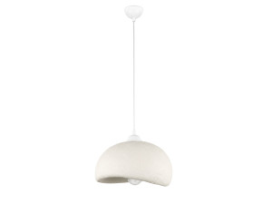 Lámpara colgante de metal «Beta» - 30 x 24 cm - Blanca