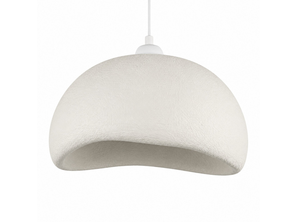 Lámpara colgante de metal «Beta» - 40 x 32 cm - Blanca