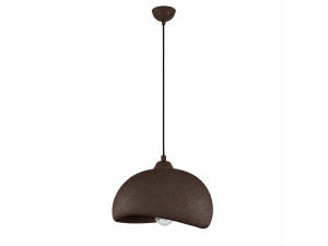 Lámpara colgante de metal «Beta» - 30 x 24 cm - Marrón