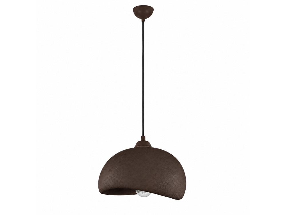 Lámpara colgante de metal «Beta» - 30 x 24 cm - Marrón