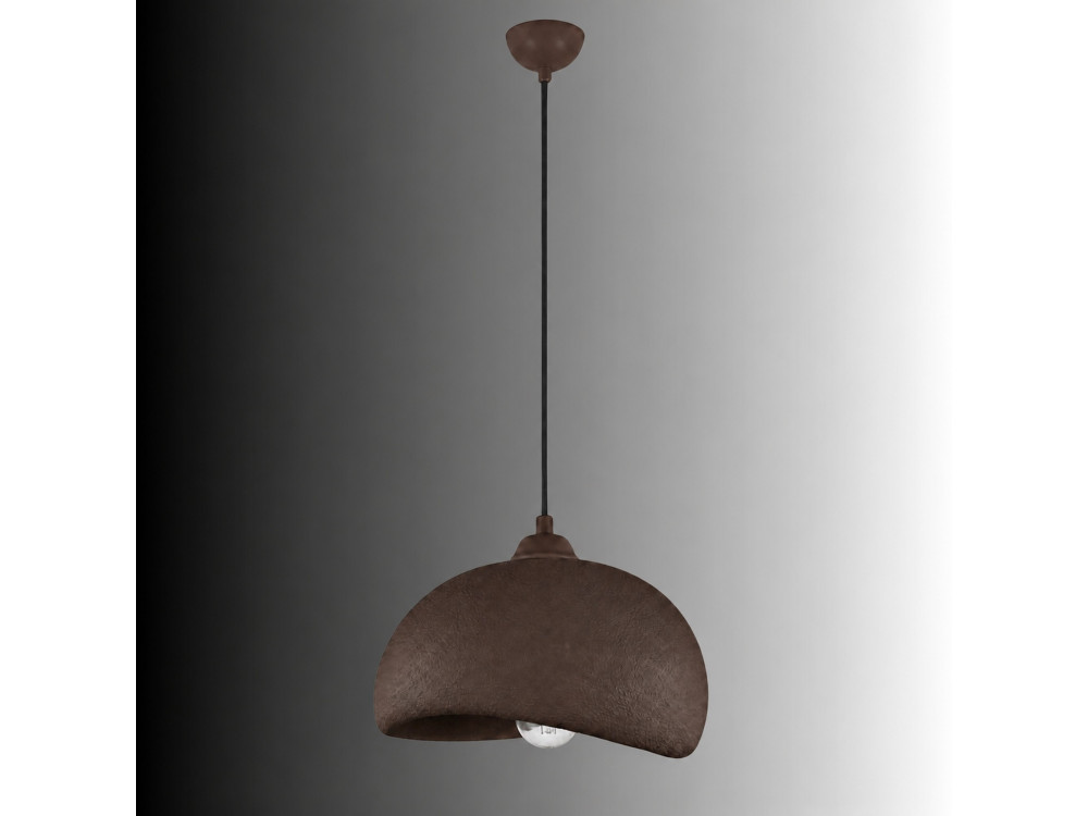 Lámpara colgante de metal «Beta» - 30 x 24 cm - Marrón