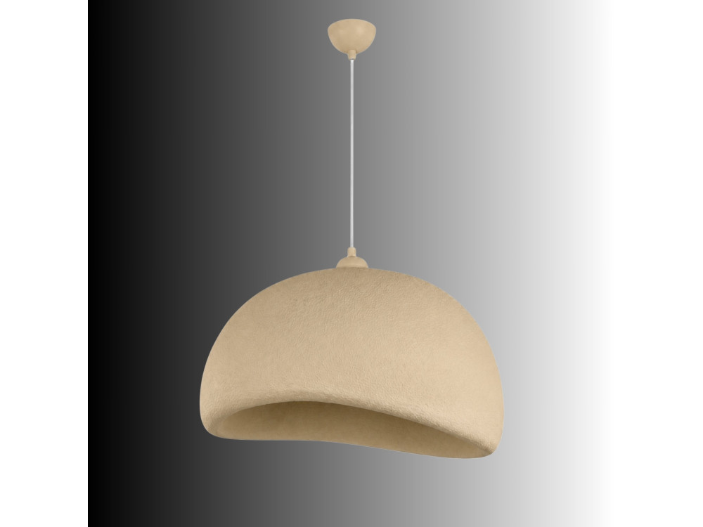 Lámpara colgante de metal «Beta» - 50 x 40 cm - Beige
