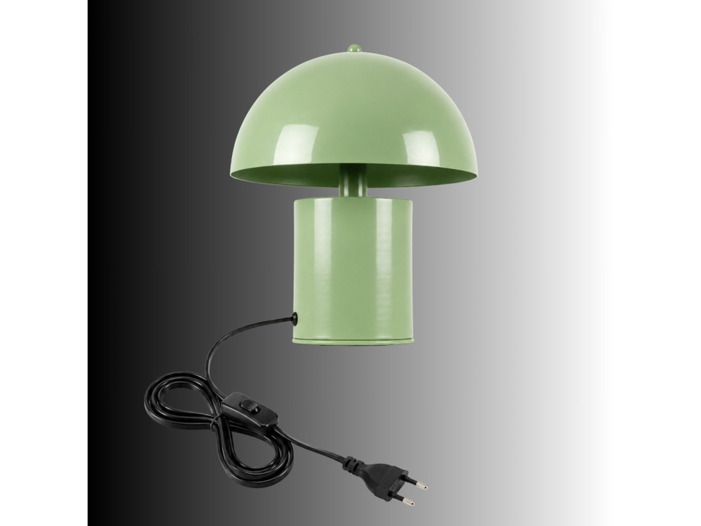Lámpara de mesa de metal «Pera» - 26 x 26 cm - Verde menta