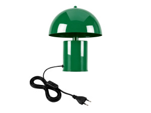 Lámpara de mesa de metal «Pera» - 26 x 26 cm - Verde oscuro