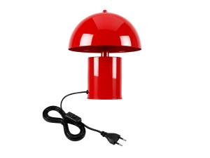 Lámpara de mesa de metal «Pera» - 26 x 26 cm - Roja