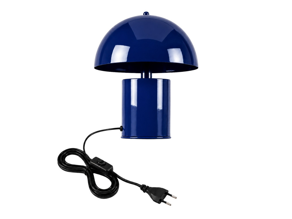 Lámpara de mesa de metal «Pera» - 26 x 26 cm - Azul marino