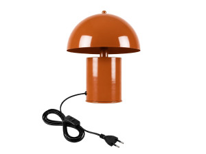 Lámpara de mesa de metal «Pera» - 26 x 26 cm - Naranja