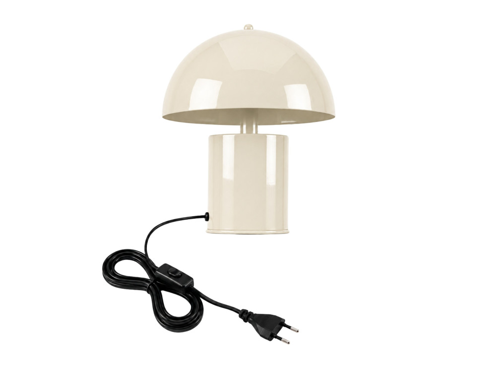 Lámpara de mesa de metal «Pera» - 26 x 26 cm - Beige