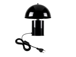 Lámpara de mesa de metal «Pera» - 26 x 26 cm - Negro