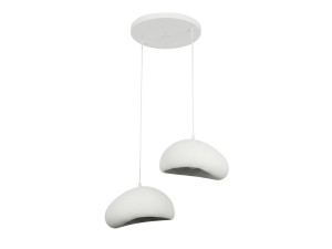 Lámpara de araña de metal «Loval» - 45 x 27 cm - Blanca