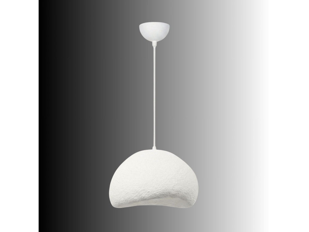 Lámpara colgante de metal «Loval» - 50 x 44 cm - Blanca