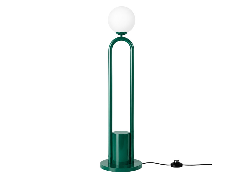 Lámpara de pie de metal «Loop» - 30 x 30 cm - Verde