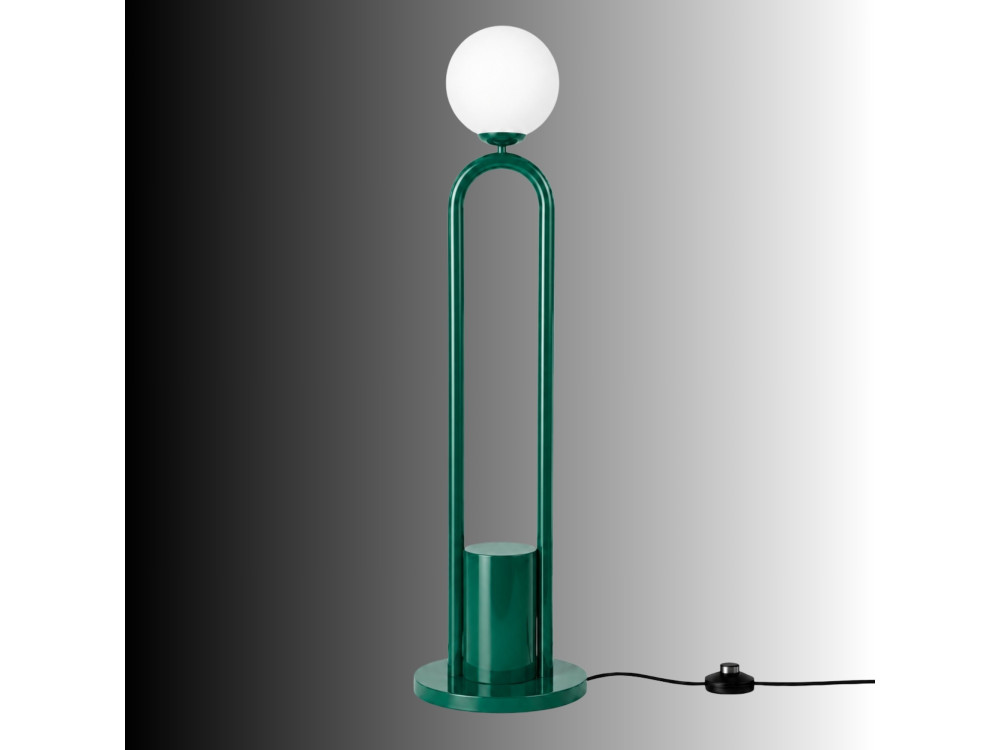 Lámpara de pie de metal «Loop» - 30 x 30 cm - Verde