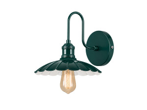 Aplique de pared de metal «Vola» - 25 x 30 cm - Verde