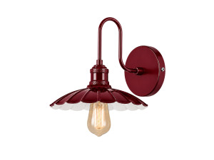 Aplique de pared de metal «Volan» - 25 x 30 cm - Rojo