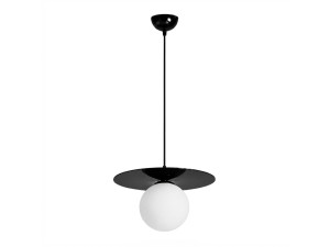 Lámpara colgante de metal «Vesper» - 40 x 40 cm - Negro