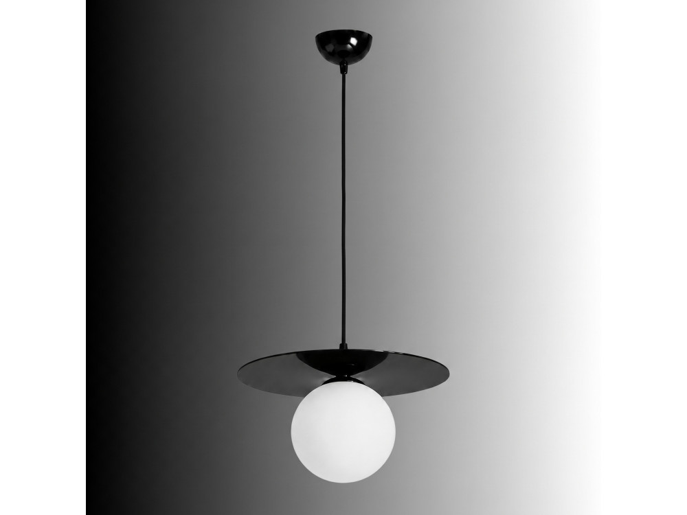 Lámpara colgante de metal «Vesper» - 40 x 40 cm - Negro