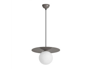 Lámpara colgante de metal «Vesper» - 40 x 40 cm - Gris