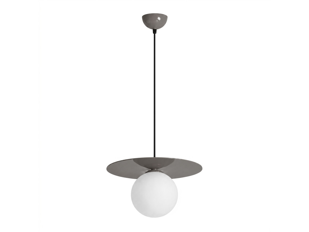 Lámpara colgante de metal «Vesper» - 40 x 40 cm - Gris
