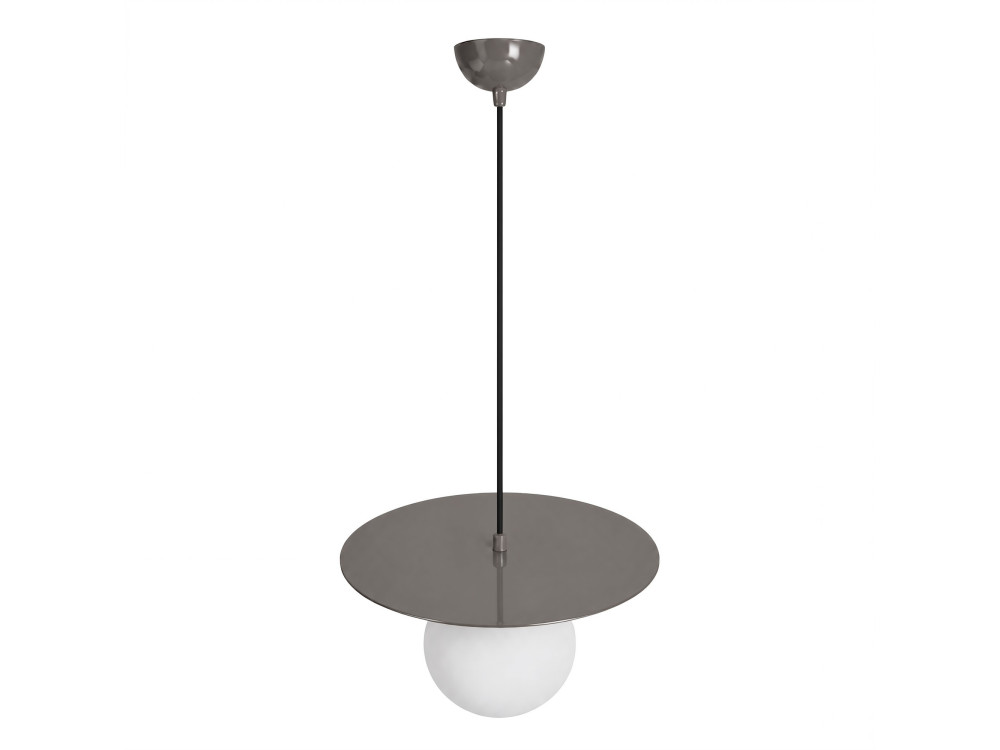 Lámpara colgante de metal «Vesper» - 40 x 40 cm - Gris