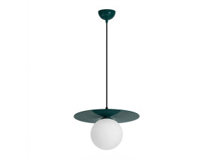 Lámpara colgante de metal «Vesper» - 40 x 40 cm - Verde