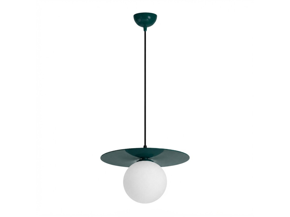 Lámpara colgante de metal «Vesper» - 40 x 40 cm - Verde