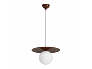 Lámpara colgante de metal «Vesper» - 40 x 40 cm - Marrón
