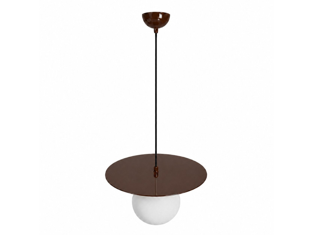Lámpara colgante de metal «Vesper» - 40 x 40 cm - Marrón
