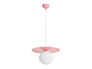 Lámpara colgante de metal «Vesper» - 40 x 40 cm - Rosa