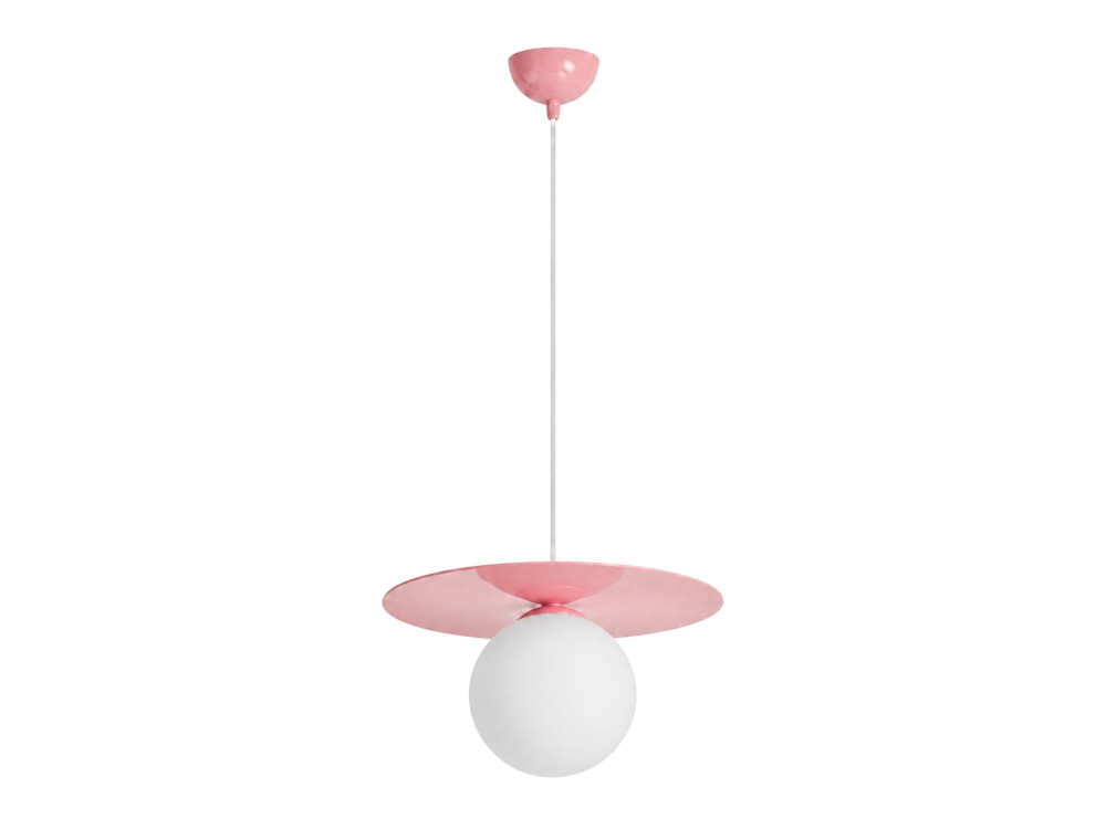 Lámpara colgante de metal «Vesper» - 40 x 40 cm - Rosa
