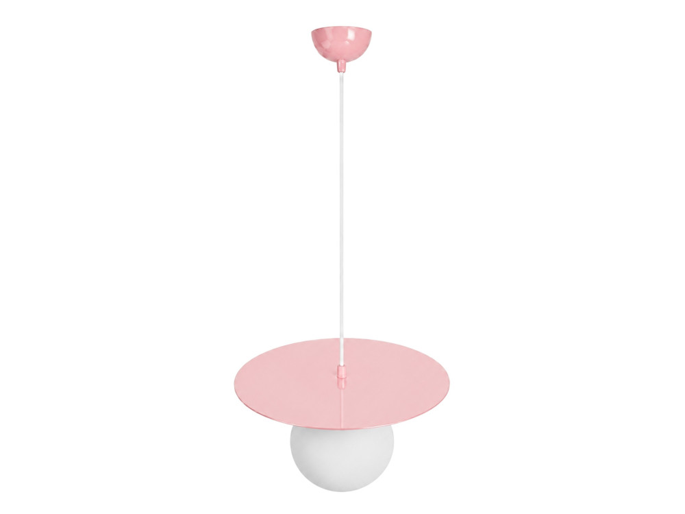 Lámpara colgante de metal «Vesper» - 40 x 40 cm - Rosa
