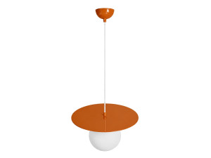 Lámpara colgante de metal «Vesper» - 40 x 40 cm - Naranja