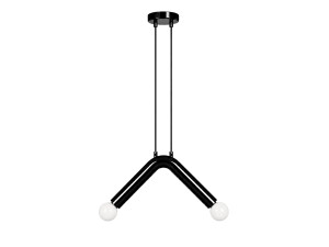 Lámpara colgante de metal «Balance» - 33 x 15 cm - Negro