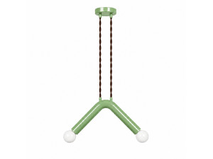Lámpara colgante de metal «Balance» - 33 x 15 cm - Verde