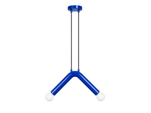 Lámpara colgante de metal «Balance» - 33 x 15 cm - Azul
